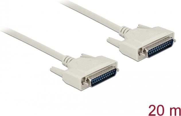 Produktbild Delock Serielles Kabel D-Sub 25 Stecker zu Stecker 20 m (20 m, Parallel (Drucker))