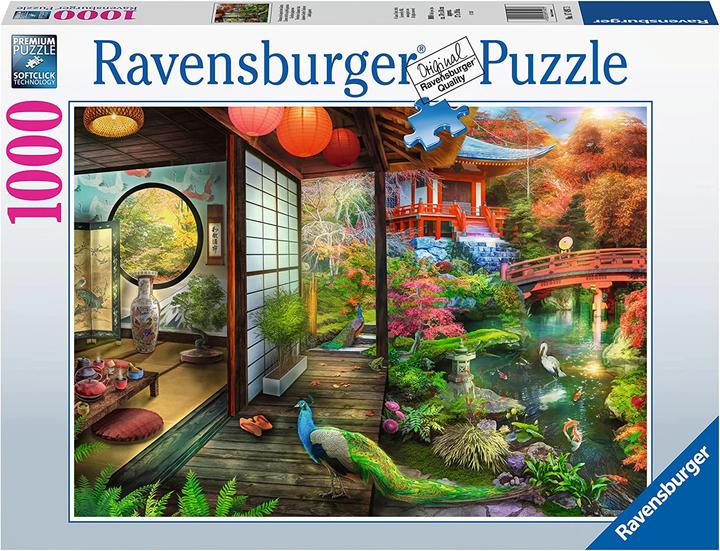 Actual product image Ravensburger Kyoto Japanese Garden Teahouse Puzzle 1000 piece(s) Building (1000 pieces)