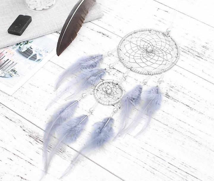 Image du produit Cover-Discount Attrape-rêves Dreamcatcher argent (40 x 16 cm)