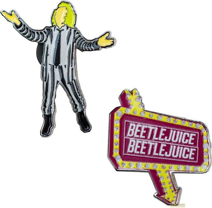 Cinereplicas Beetlejuice Ansteck-Pins 2er-Pack Beetlejuice