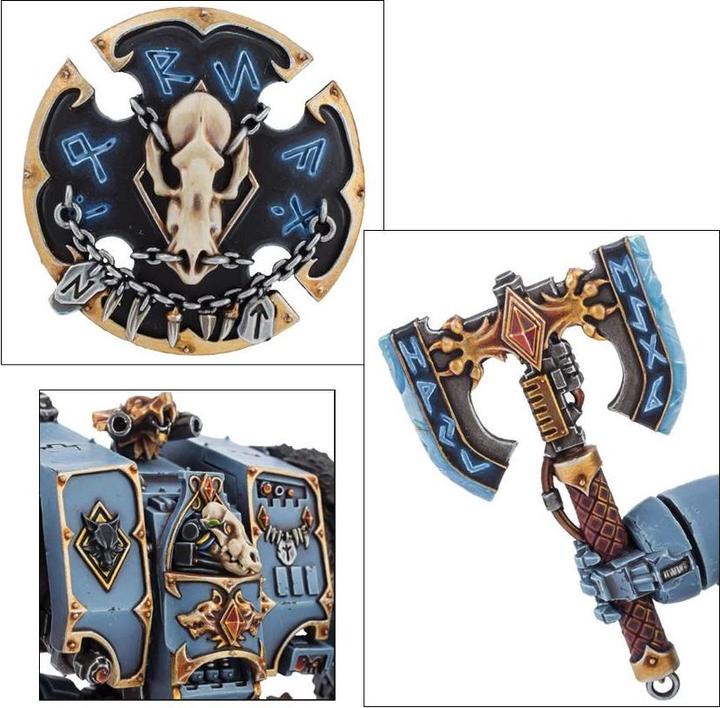 Produktbild Games Workshop Bjorn the Fell-Handed - Space Wolves Venerable Dreadnought - Murderfang (Kunststoff)