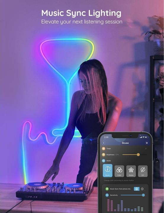 Produktbild Govee Neon (RGBIC, 300 cm, Indoor)