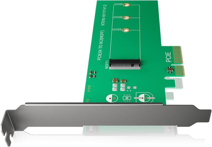 Actual product image Icy Box PCI card, M.2 PCIe SSD to PCIe 3rd host