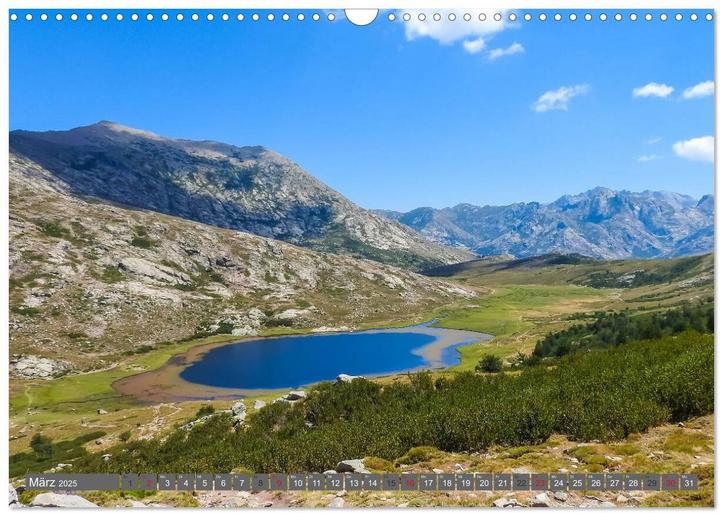 Actual product image Weitwandern auf Korsika GR 20 (Wandkalender 2025 DIN A3 quer), Monatskalender (A3, German)