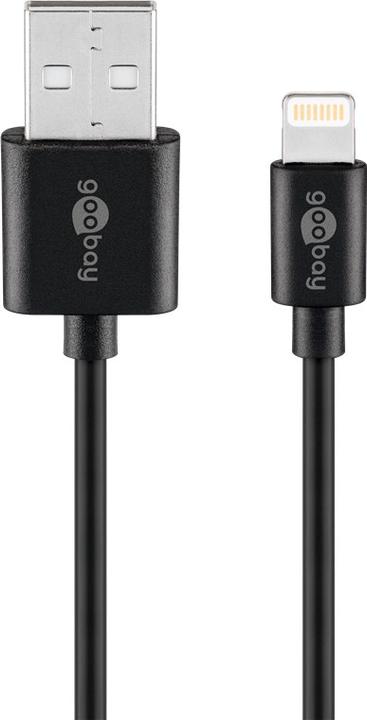 Produktbild Goobay Dual USB-A Ladegerät mit Apple Lightning Kabel (12 W)