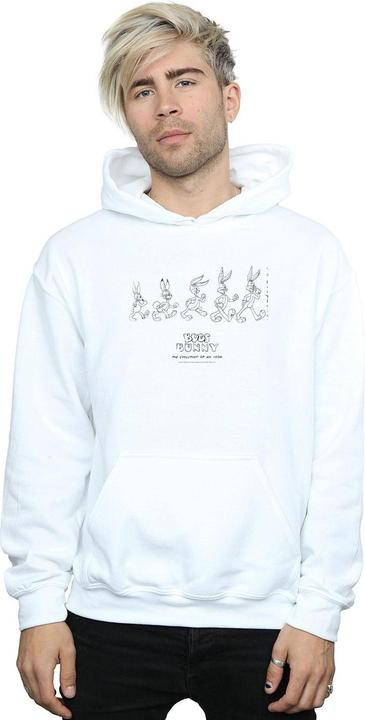 Actual product image Looney Tunes Mens Bugs Bunny Evolution Hoodie (M)