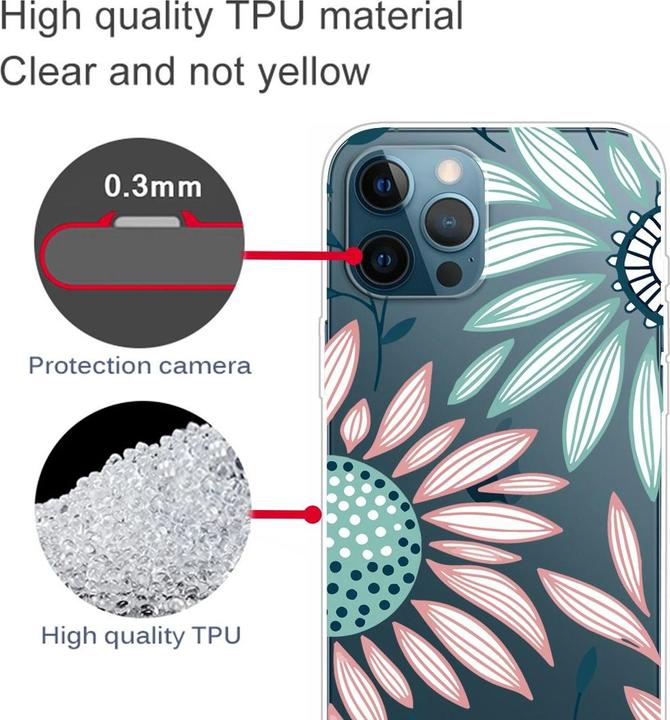 Produktbild König Design Hülle Handy Schutz für Apple iPhone 13 Pro Max Case Cover Tasche Transparent Neu (Apple iPhone 13 Pro Max)