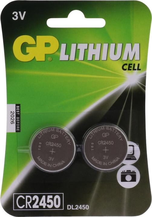 Image du produit GP Batteries CR 2450 (2 pcs, CR2450, 600 mAh)