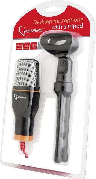Immagine prodotto Gembird Microfono per PC MIC-D-03 Nero Cablato incl. supporto (8716309100984)