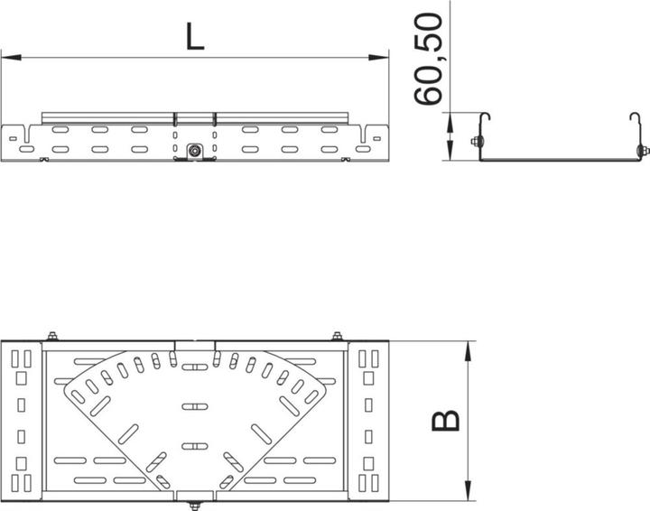 Productafbeelding OBO Bettermann Vertr Bend variabele strip gegalvaniseerd RBMV 630 FS (30 cm)