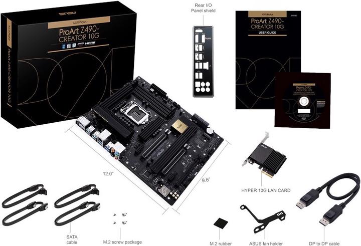 Produktbild ASUS ProART Z490 CREATOR 10G (LGA 1200, Intel Z490, ATX)