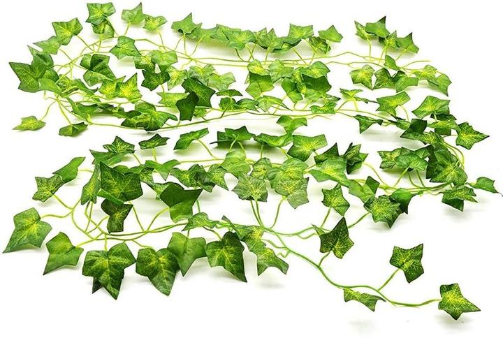 I Am Creative Deko Blumenranke Kunstblätter Girlande 12er Set (220 cm)