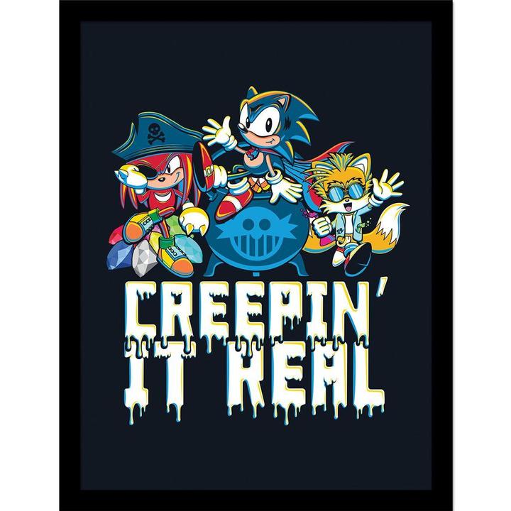Image du produit Sonic The Hedgehog - Poster encadré CREEPIN' IT REAL (40 x 30 cm)