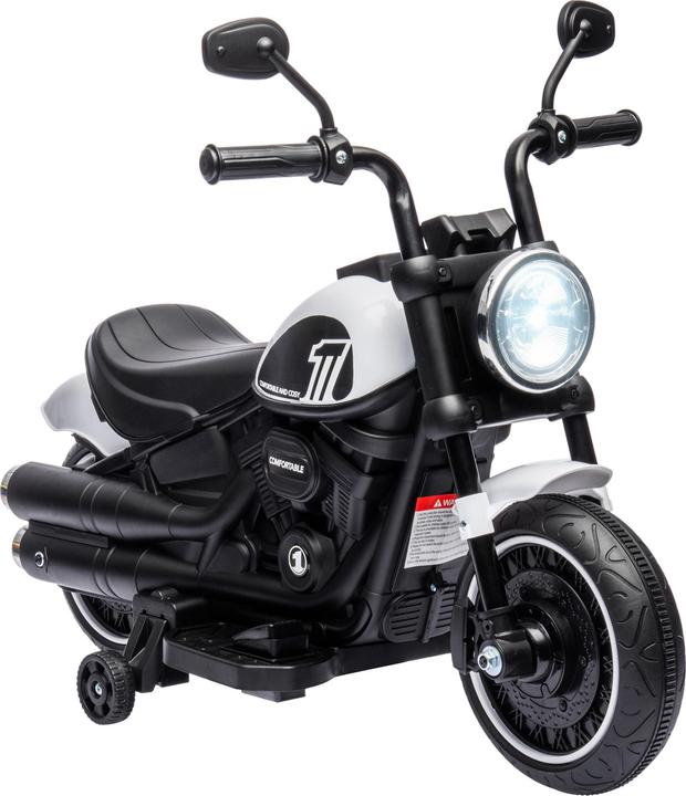 Produktbild Homcom Elektromotorrad Kunststoff, Metall Weiss+Schwarz (6 V)