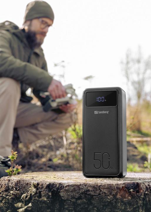 Produktbild Sandberg Powerbank USB-C PD 130W 50000 (50000 mAh, 100 W, 185 Wh)
