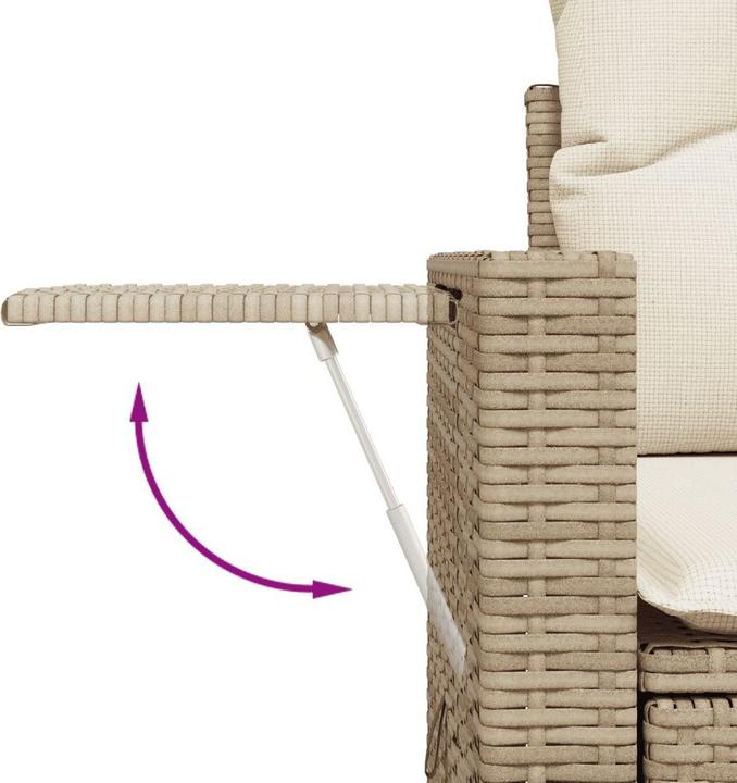 Produktbild VidaXL Gartenmöbel Sofa Garnitur Gartengarnitur Garten Sitzgruppe 8-tlg. Beige
