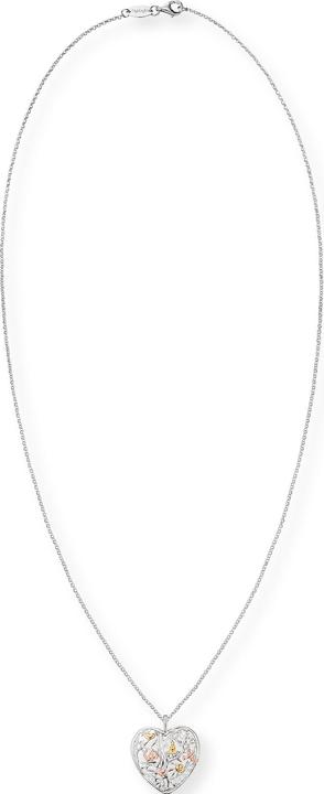 Produktbild Engelsrufer Lebensbaum Herz Halskette (925er Silber platiniert, 50 cm)