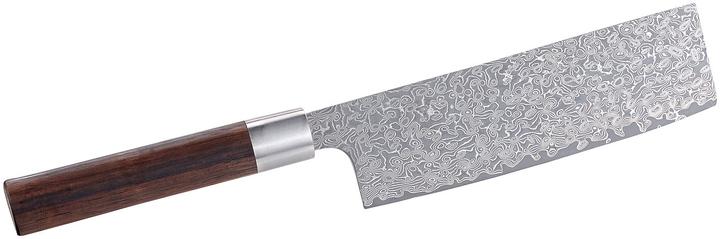 Tokio Kitchenware Handgefertigtes Marken-Damast-Hackmesser mit 17-cm-Klinge (17 cm)