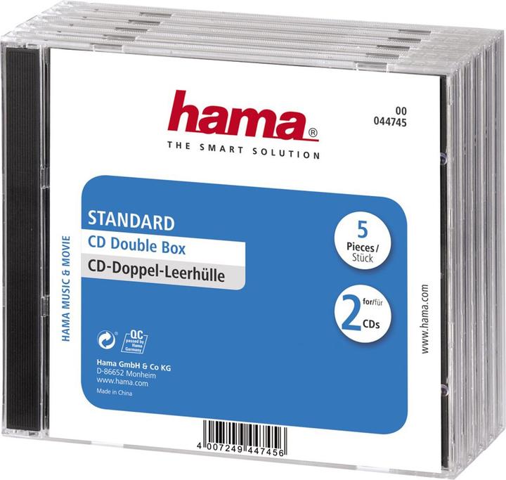 Actual product image Hama CD double empty covers