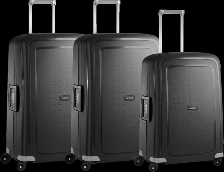 Samsonite S'cure Spinner 69+75+75 cm Black Kofferset (102 l)