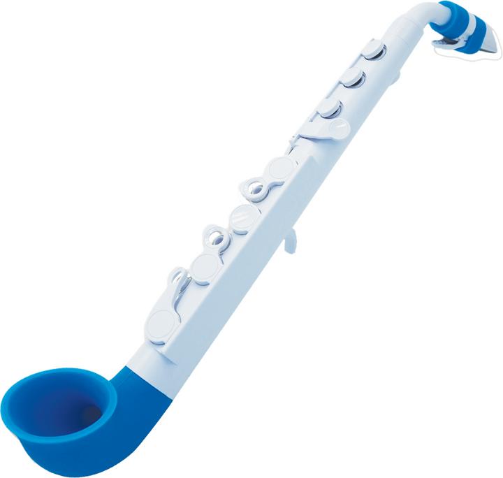 Immagine prodotto Nuvo N520J jSax2.0 Sassofono per bambini in Do, Bianco-Blu (Sassofono, Curvo)