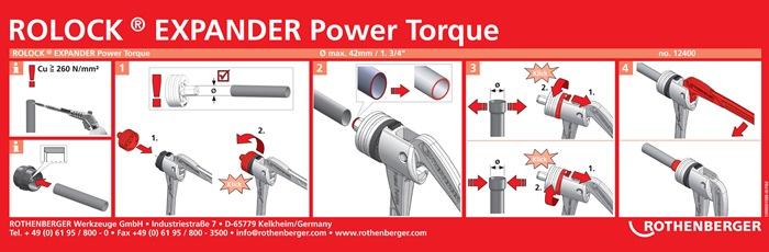 Image du produit Rothenberger Expander ROLOCK® Expander Power Torque Têtes d'expander jusqu'à 42 mm (1 3/4″) 1,0 kg