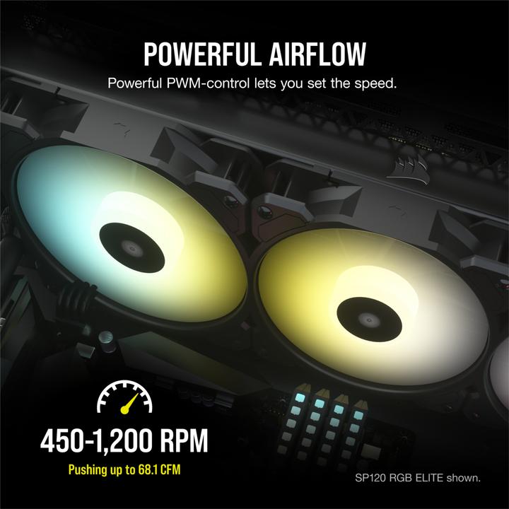 Image du produit Corsair SP140 RGB Elite (140 mm, 1 x)