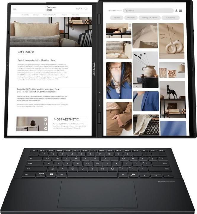 Produktbild ASUS ZENBOOK 90NB14X1-M00A60 (14", Intel Core Ultra 9 285H, 32 GB, 1000 GB, DE)