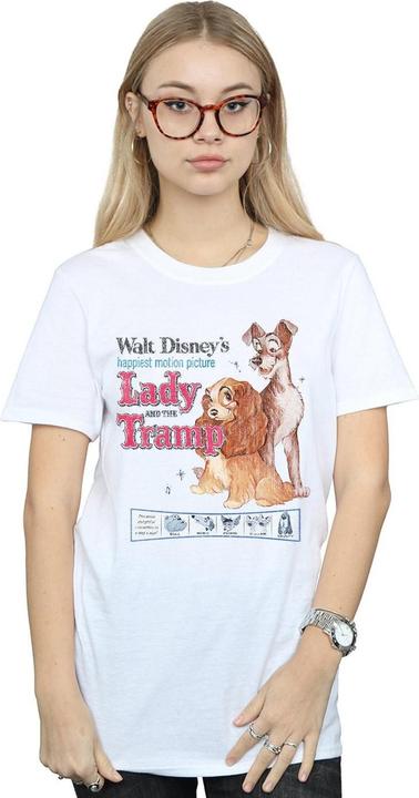Immagine prodotto Disney Lady And The Tramp Distressed Classic Poster Maglietta Ampia Donna (S)