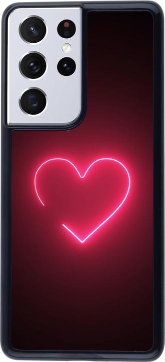 Produktbild PhoneLook Hülle Valentine 2023 single neon heart (Samsung Galaxy S21 Ultra 5G)