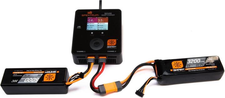 Immagine prodotto Spektrum Batteria LiPo 5000mah 2S 7.4V Smart LiPo 30C, Hardcase, iC3 (7.40 V, 5000 mAh)