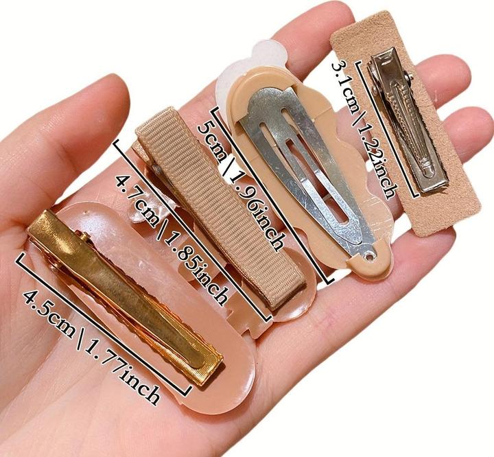 Image du produit Activity Board Set de 14 barrettes style preppy - accessoires de coiffure en résine avec accents en laine pour (1 pcs)