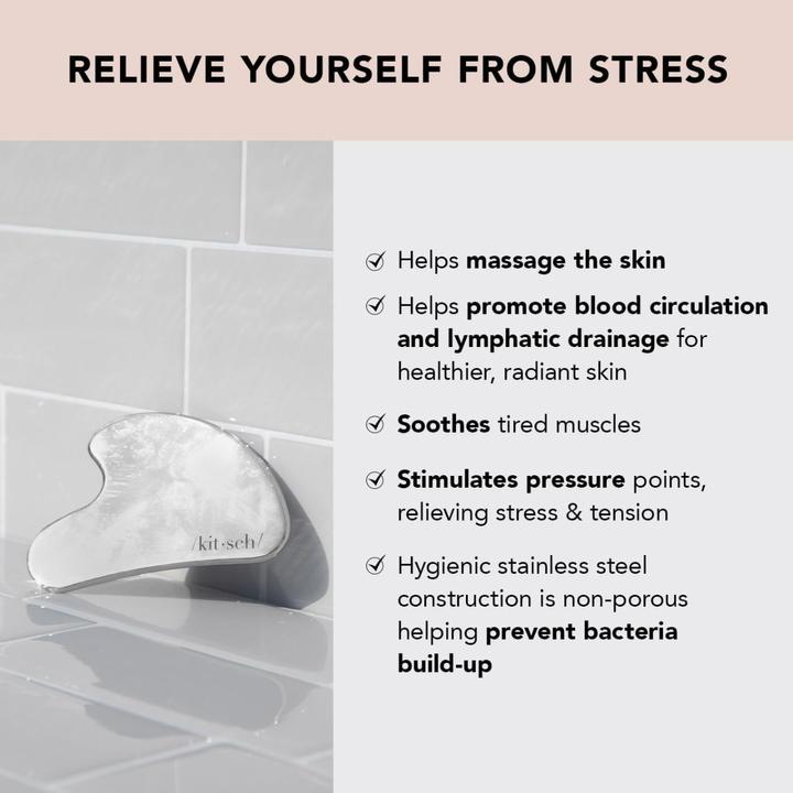 Image du produit Kitsch Acier inoxydable Gua Sha