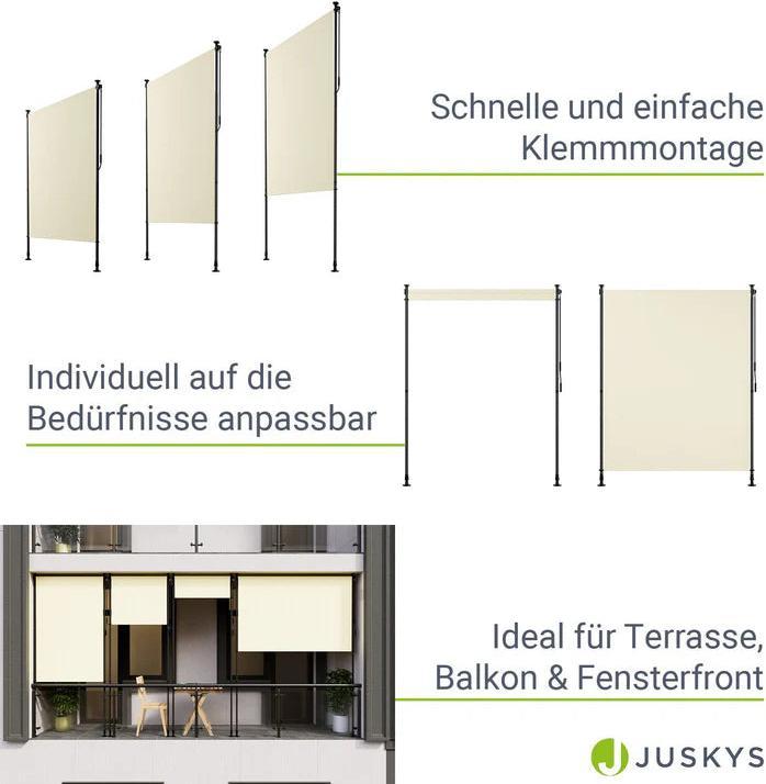 Immagine prodotto Juskys Senkrechtmarkise Barbados (1.50 m)