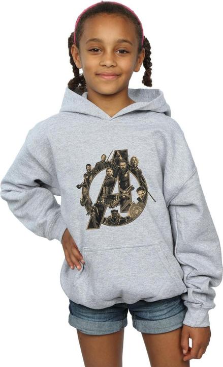 Image du produit - Sweat à capuche AVENGERS INFINITY WAR LOGO - Fille (140, 146)