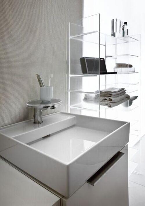 Image du produit Laufen Kartell lavabo à encastrer, 1 trou pour robinet, avec trop-plein, 500x460mm, H810332 (360 mm, 500 mm)