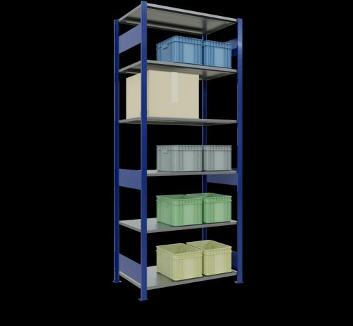 Image du produit Schulte Lagertechnik Système d'emboîtement pour rayonnage de base MULTIplus85 avec traverse de longueur