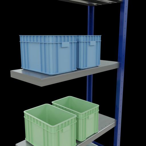Actual product image Schulte Lagertechnik MULTIplus250 boltless add-on bay system with length bolts