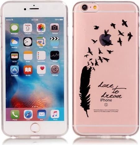 Immagine prodotto Ueli Express iPhone 6s / 6 Super Slim custodia in gomma TPU con piume (Apple iPhone 6s, Apple iPhone 6)