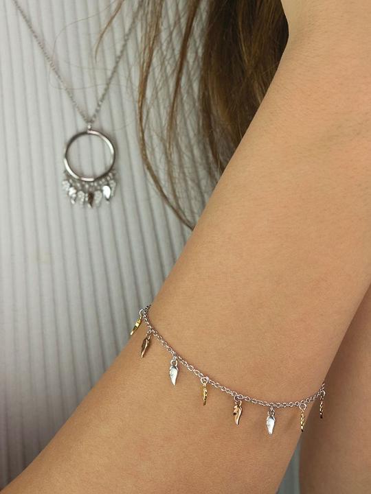 Produktbild Engelsrufer Armband Flying Wings Tricolor (17 cm, 925er Silber)