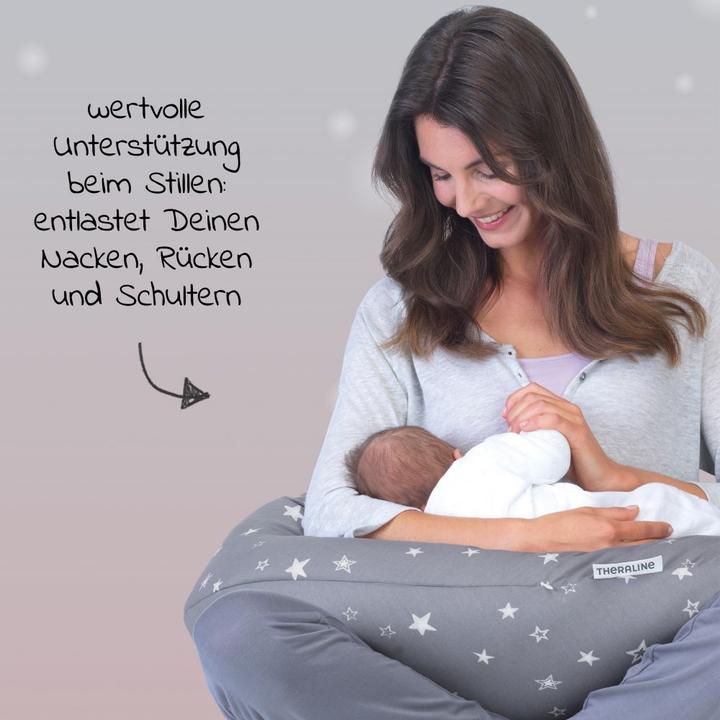 Produktbild Theraline Stillkissen "Das Original" mit Polyester Hohlfaser Füllung inkl. Bezug 190 cm (190 cm)