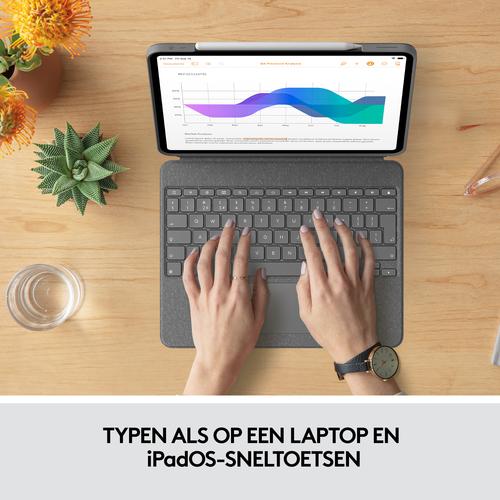 Actual product image Logitech Combo Touch (DE, iPad Pro 12.9 2021 (5th Gen), iPad Pro 12.9 2022 (6th Gen))