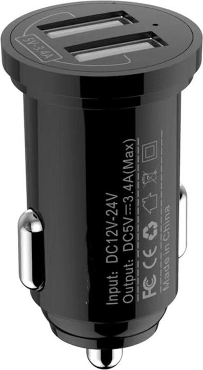 Actual product image Techly Mini Car Charger 2 USB-A Ports