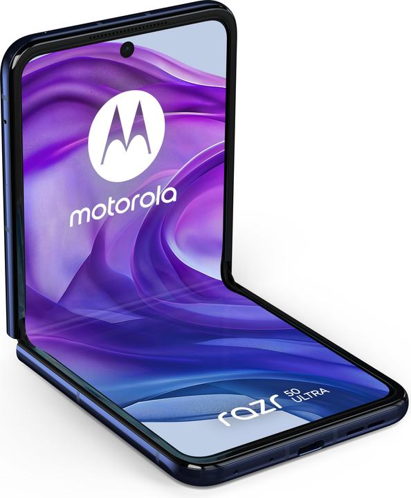 Produktbild Motorola Razr 50 Ultra 512GB, 12GB RAM, Midnight Blue, EU-Ware (512 GB, Midnight Blue, 6.90", Dual SIM, 50 Mpx)