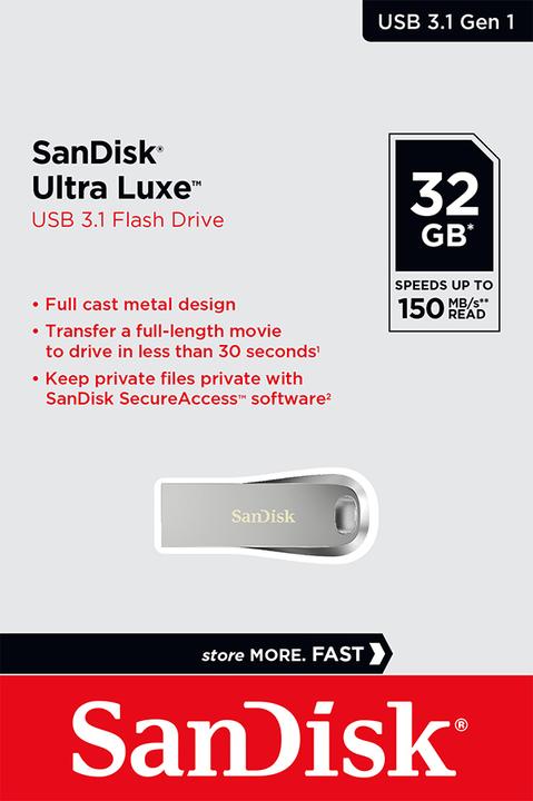 Produktbild SanDisk Ultra Luxe (32 GB, USB-A)