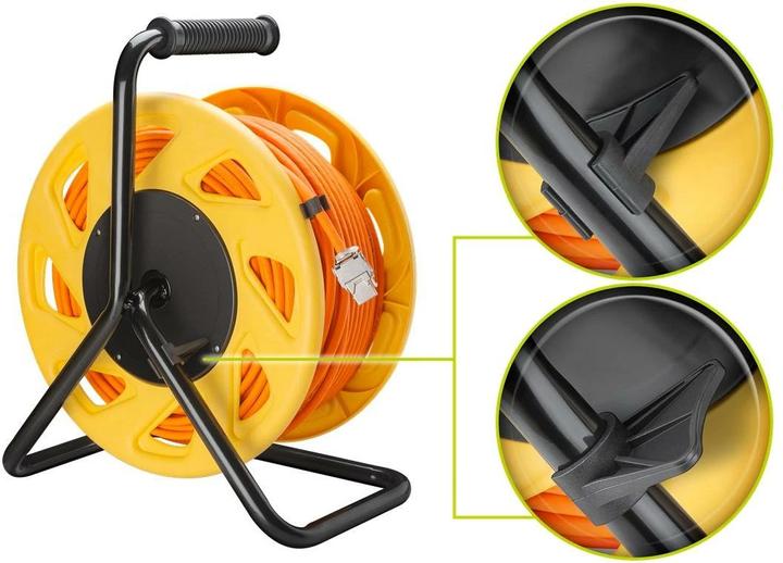 Image du produit Goobay Enrouleur de câble mobile (S/FTP, CAT7a, 50 m)