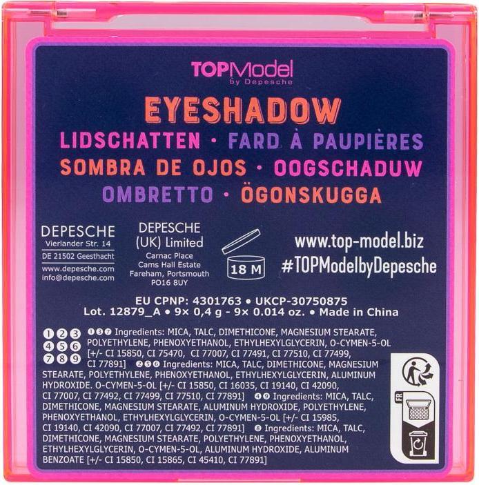 Image du produit Magni Ombres à paupières TOPModel NIGHT LIGHT 9 x 0,4 g (0412879)