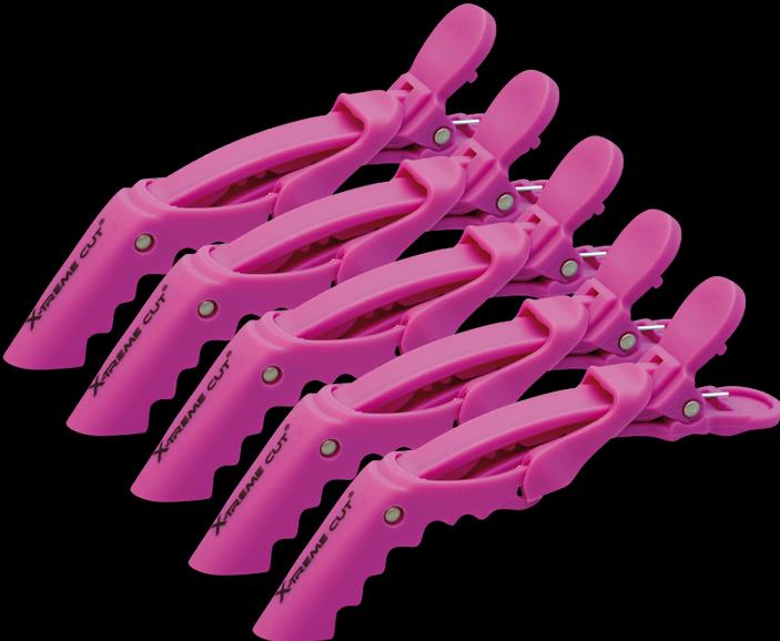 Image du produit Akashi X-Treme Cut Soft touch Shark Clips 11 cm pink 5 Stk.