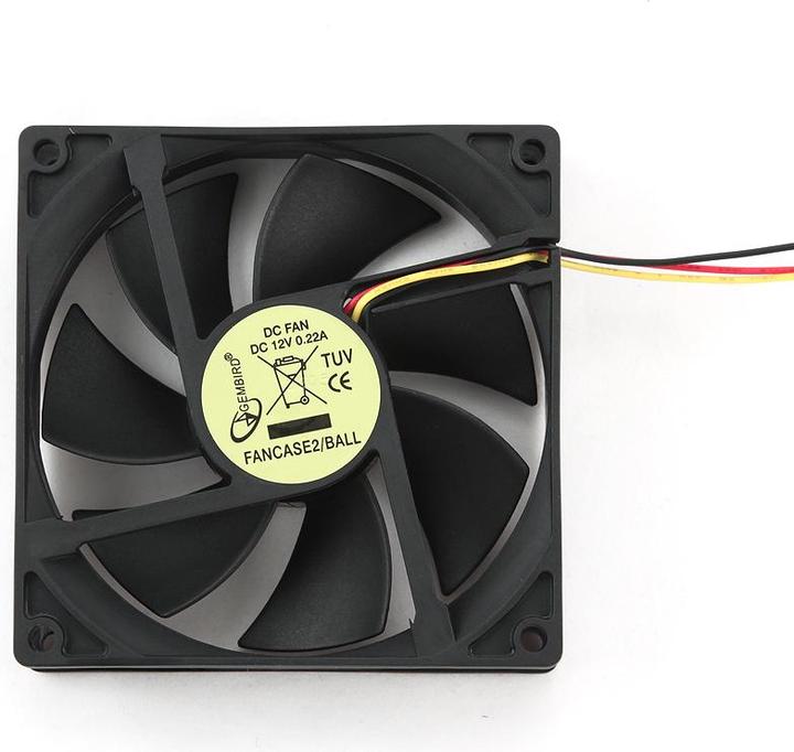 Gembird FANCASE2/BALL Fan pour PC (90 mm, 1 x)