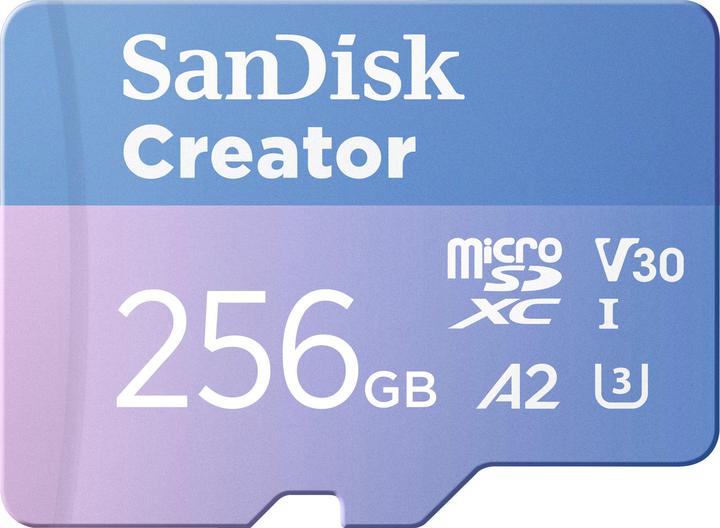 SanDisk Creator UHS-I V30 (256 GB, microSDXC, U3, UHS-I)